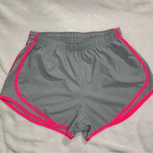 Nike Women's Athletic Shorts in Gray and Pink